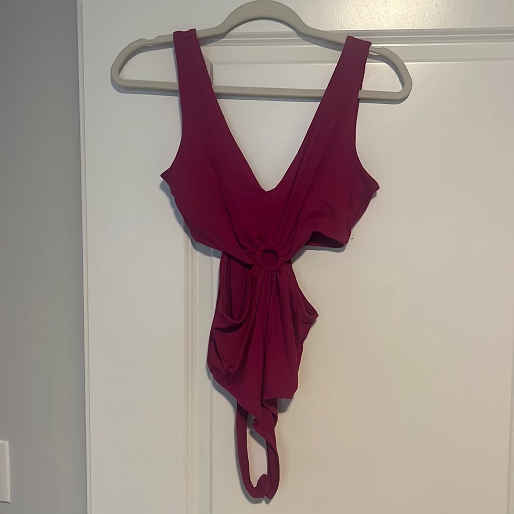 Maroon/pink bodysuit size medium